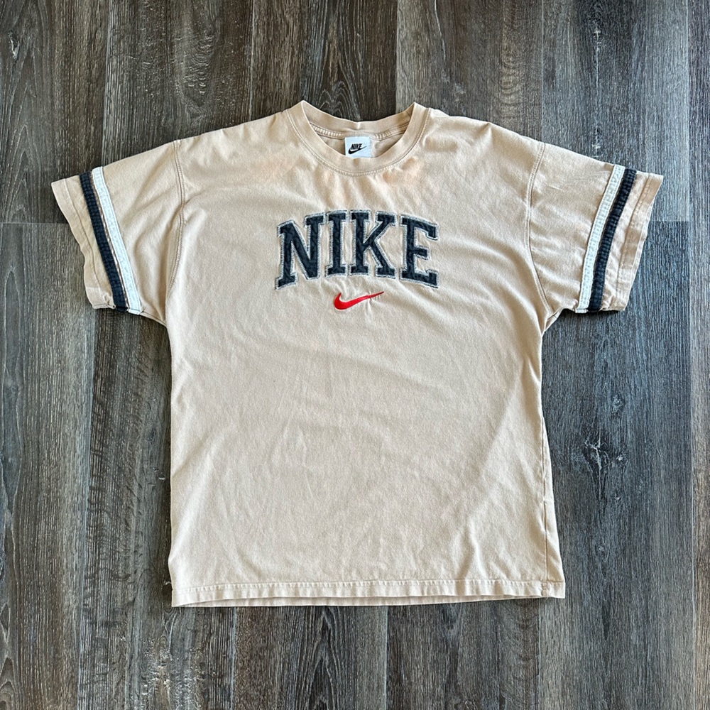 Nike Beige T-Shirt with Logo